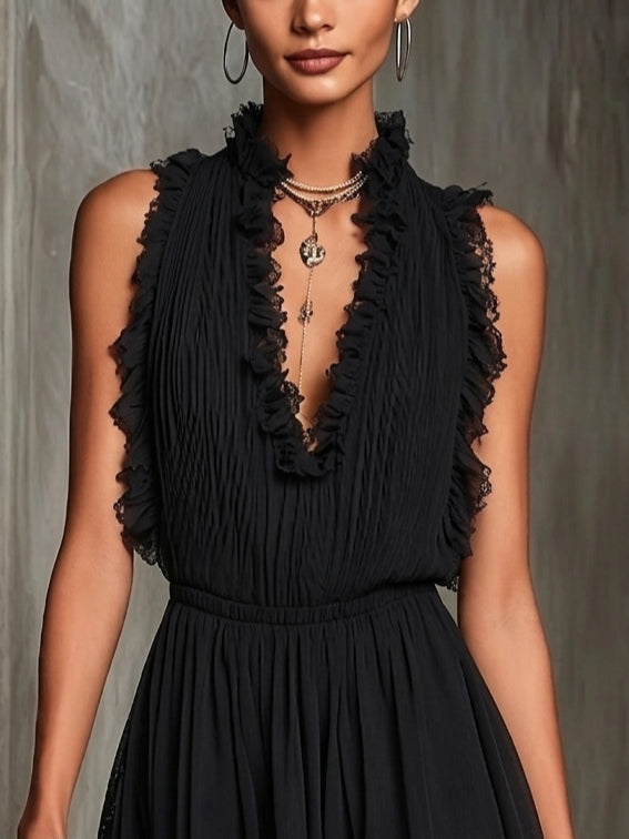 Amélie | Ruffle Mini Jumpsuit