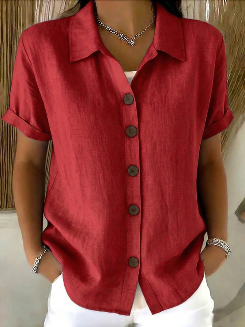 Lena Button Front Blouse